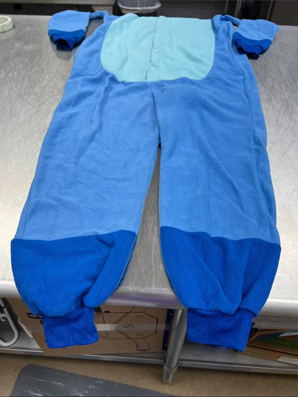 Disney Stitch Blue Fleece Character Onesie - Picture 5 of 9